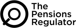 The Pensions Regulator logo black logo